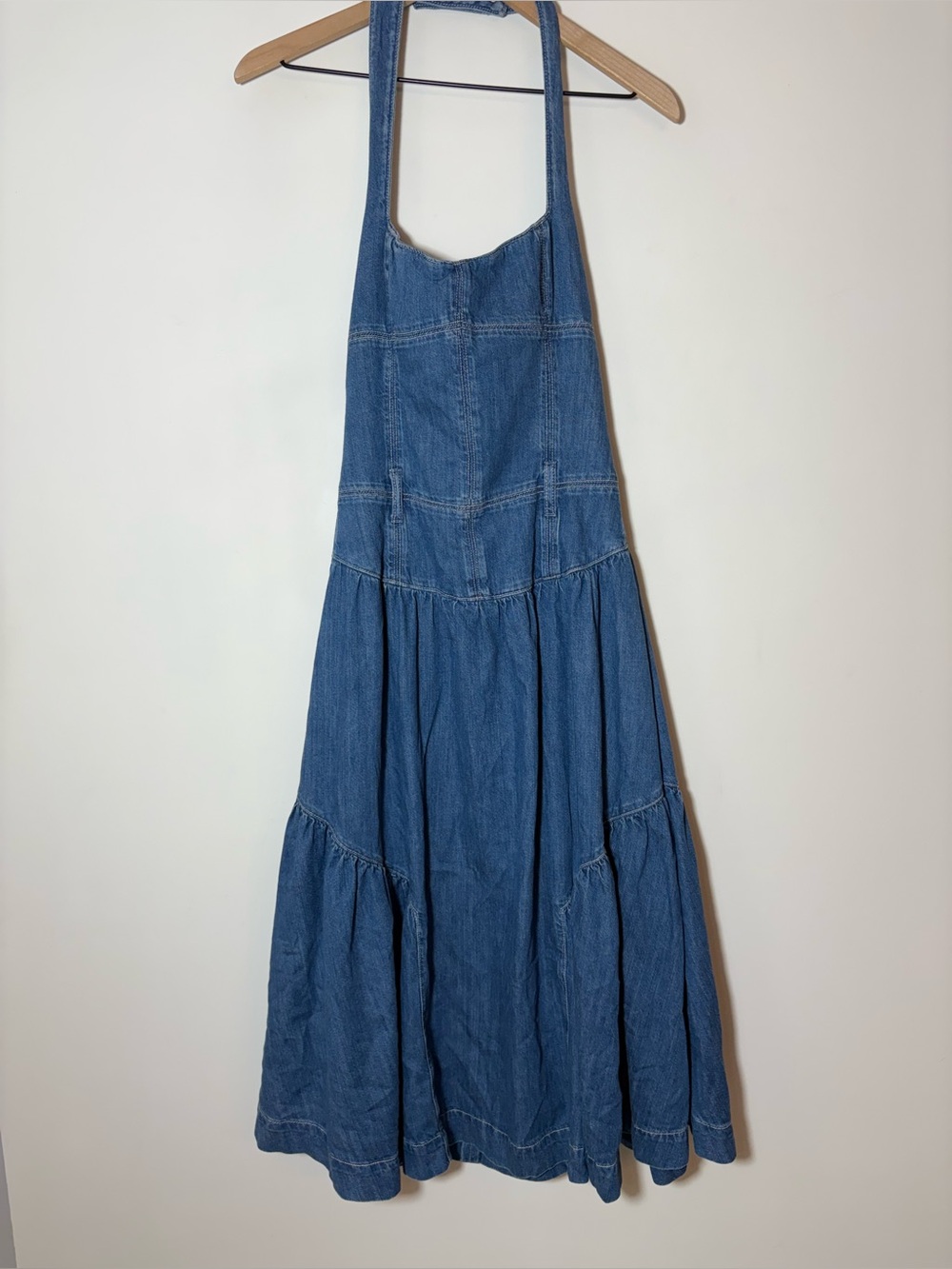 Reformation Lilith Denim Midi-Dress Size 4 - Picture 2 of 7